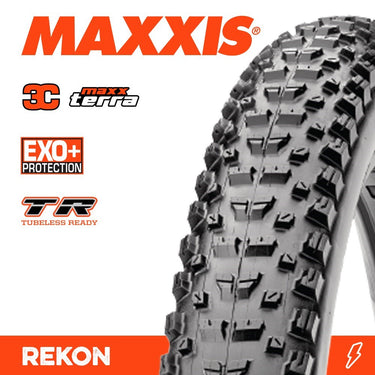 Maxxis Tyre Rekon + 27.5 X 2.80 Plus 3C Terra EXO+ TR Fold 60TPI E-25